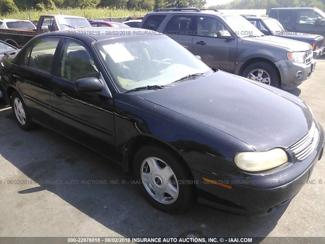 1G1NE52J416123303 - 2001 CHEVROLET MALIBU LS შავი ფოტო 1