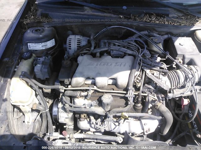 1G1NE52J416123303 - 2001 CHEVROLET MALIBU LS შავი ფოტო 10