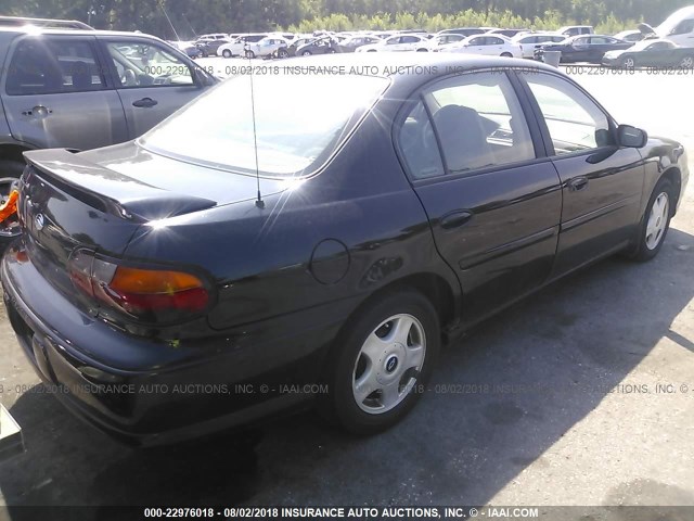 1G1NE52J416123303 - 2001 CHEVROLET MALIBU LS შავი ფოტო 4