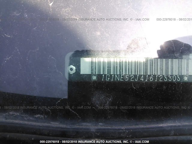 1G1NE52J416123303 - 2001 CHEVROLET MALIBU LS შავი ფოტო 9