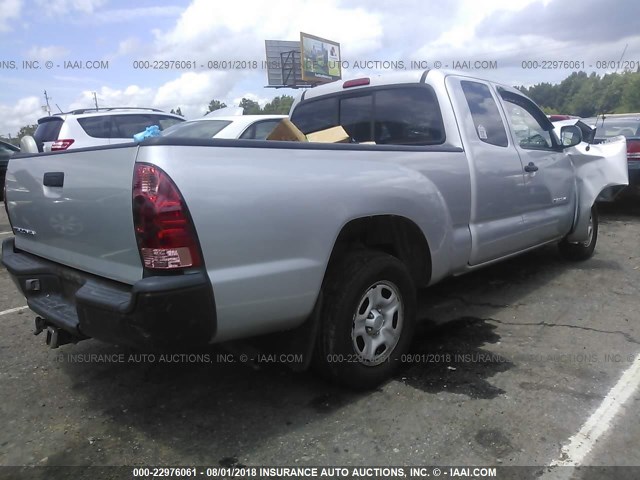5TETX22N26Z218706 - 2006 TOYOTA TACOMA ACCESS CAB Күміс фото 4