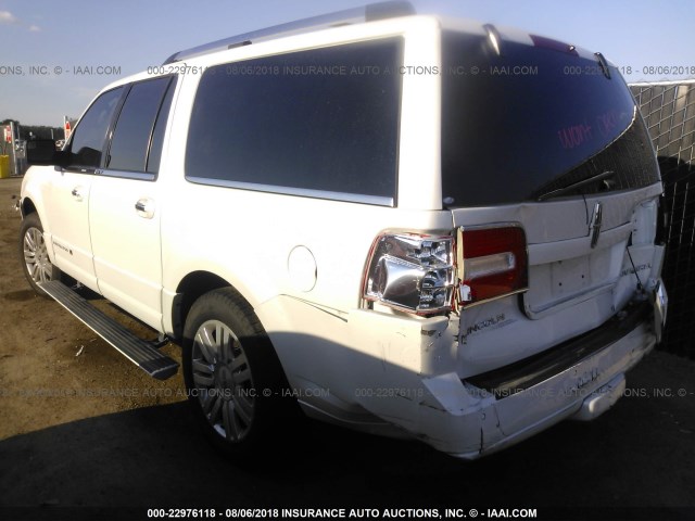 5LMJJ3J58EEL04337 - 2014 LINCOLN NAVIGATOR L WHITE photo 3