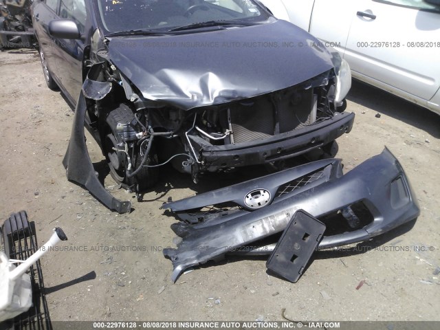 2T1BU4EEXCC867568 - 2012 TOYOTA COROLLA S/LE GRAY photo 6