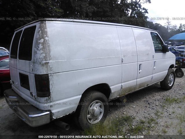 1FTSE34P54HA71964 - 2004 FORD ECONOLINE E350 SUPER DUTY VAN WHITE photo 4