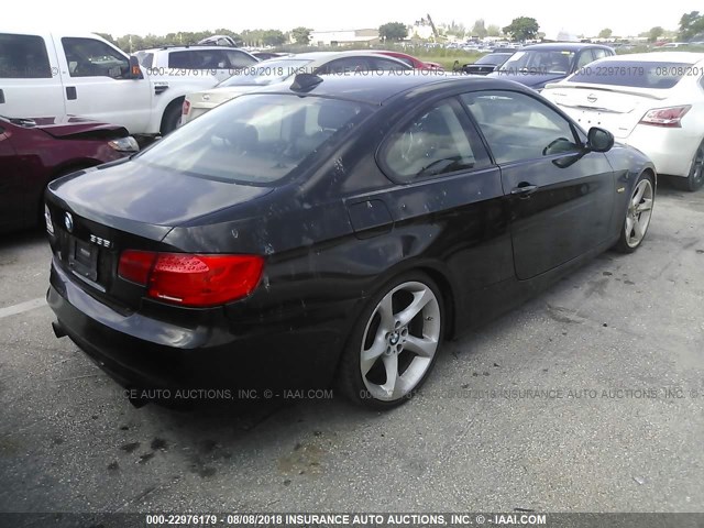 WBAKG7C50BE263564 - 2011 BMW 335 I BLACK photo 4