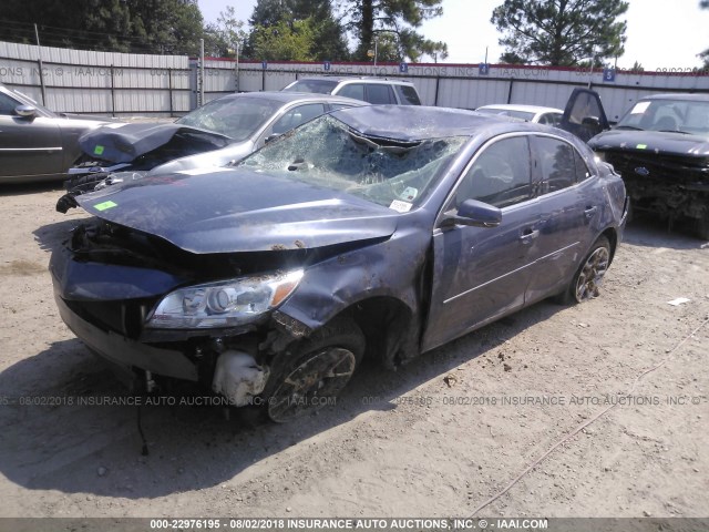 1G11C5SL9FF338592 - 2015 CHEVROLET MALIBU 1LT ლურჯი ფოტო 2