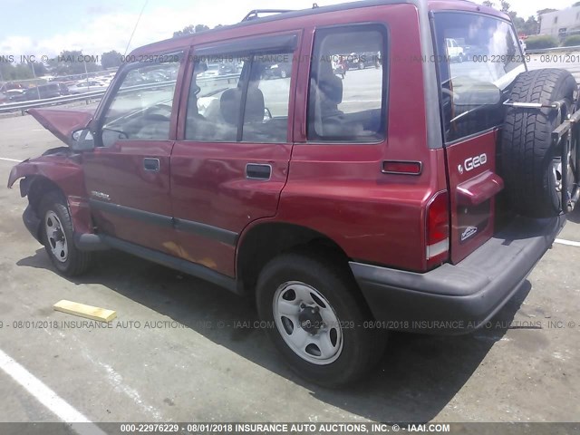 2CNBJ1367T6904866 - 1996 GEO TRACKER BURGUNDY photo 3