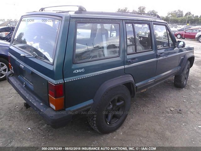 1J4FJ28S0TL275003 - 1996 JEEP CHEROKEE SE GREEN photo 4