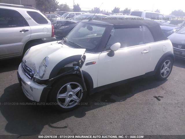 WMWRF33578TF67623 - 2008 MINI COOPER CREAM photo 2