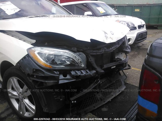 4JGDA5HB3EA386167 - 2014 MERCEDES-BENZ ML 350 4MATIC WHITE photo 6