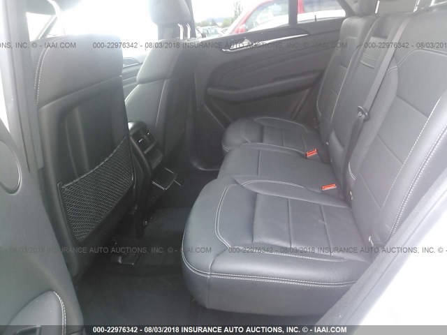 4JGDA5HB3EA386167 - 2014 MERCEDES-BENZ ML 350 4MATIC WHITE photo 8