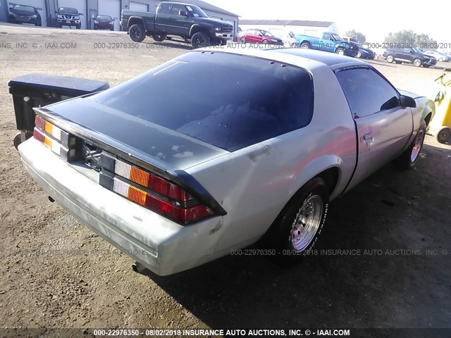 1G1AS87H9EL169506 - 1984 CHEVROLET CAMARO BERLINETTA GRAY photo 4