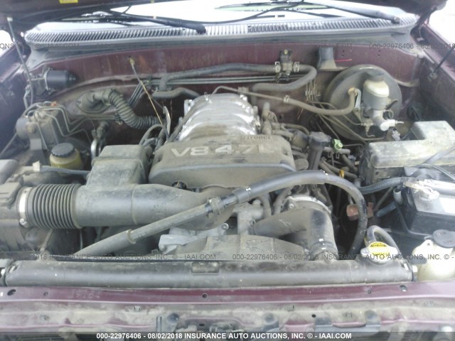 5TBRT34143S430546 - 2003 TOYOTA TUNDRA ACCESS CAB SR5 RED photo 10