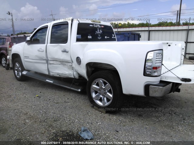 3GTP1VE06DG111381 - 2013 GMC SIERRA C1500 SLE WHITE photo 3