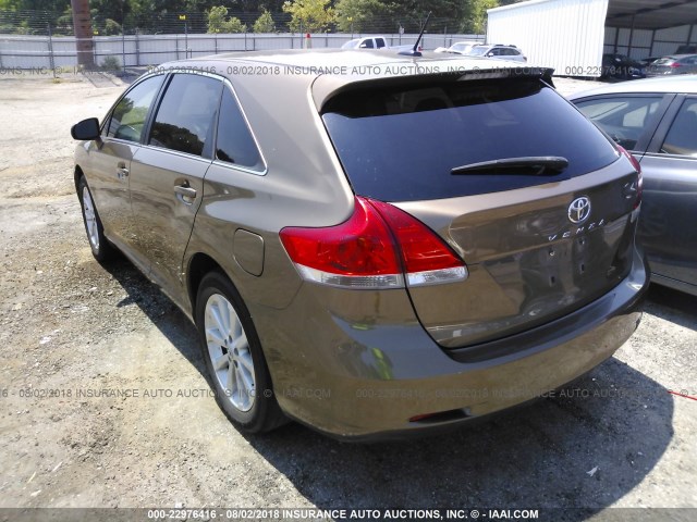 4T3ZE11A19U008865 - 2009 TOYOTA VENZA GOLD photo 3