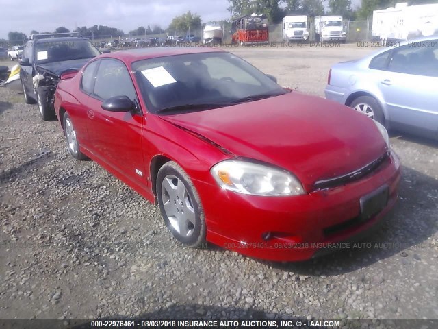 2G1WL15C169349637 - 2006 CHEVROLET MONTE CARLO SS წითელი ფოტო 1