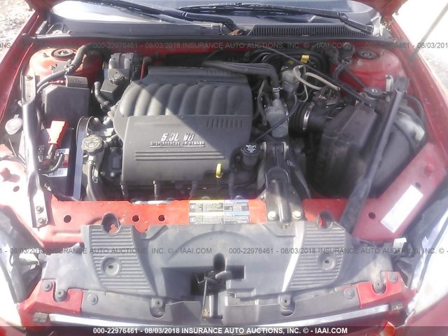 2G1WL15C169349637 - 2006 CHEVROLET MONTE CARLO SS RED photo 10