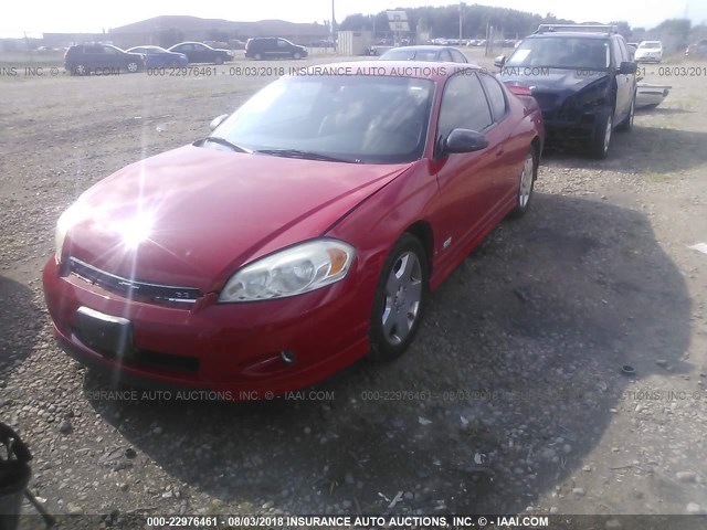 2G1WL15C169349637 - 2006 CHEVROLET MONTE CARLO SS წითელი ფოტო 2