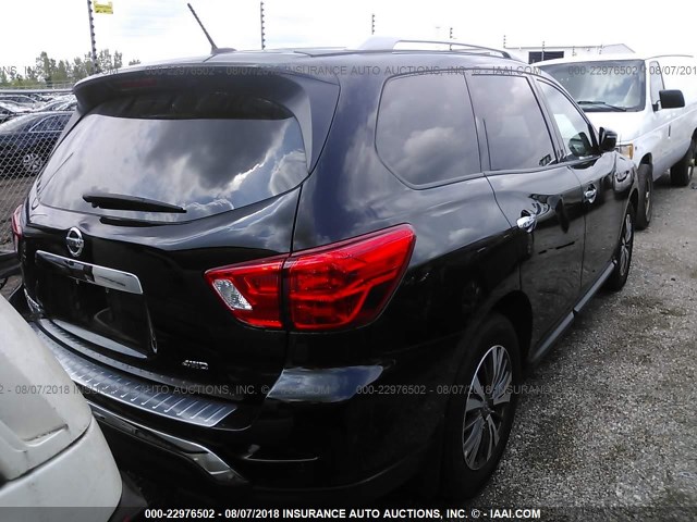 5N1DR2MM5HC688812 - 2017 NISSAN PATHFINDER S/SV/SL/PLATINUM BLACK photo 4