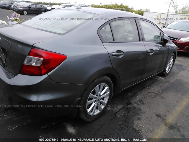 19XFB2F95CE358485 - 2012 HONDA CIVIC EXL 灰色 照片 4