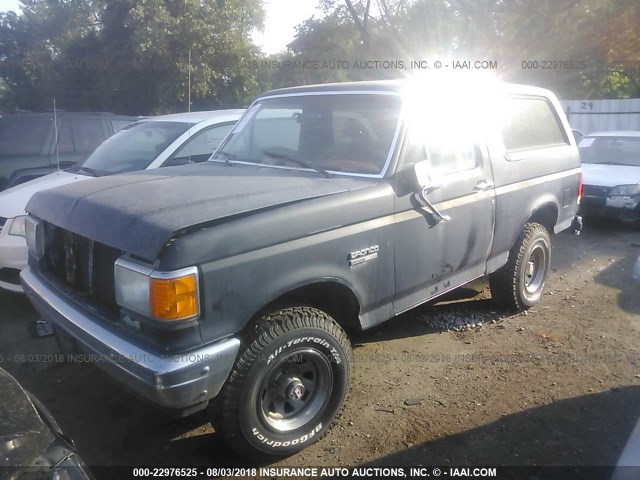 1FMEU15N1JLA81638 - 1988 FORD BRONCO U100 BLACK photo 2