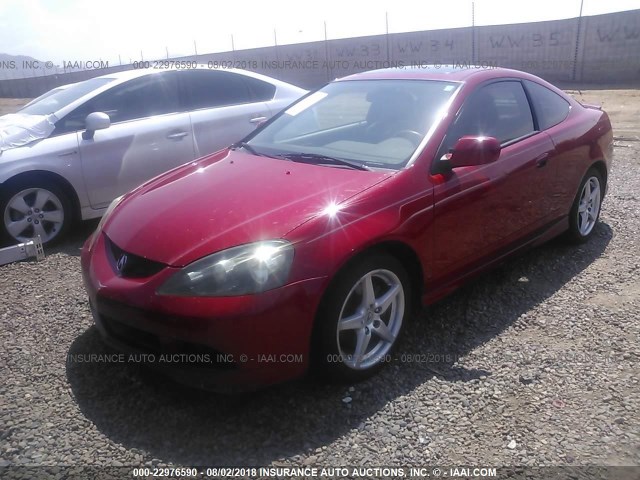 JH4DC530X6S016400 - 2006 ACURA RSX TYPE-S RED photo 2