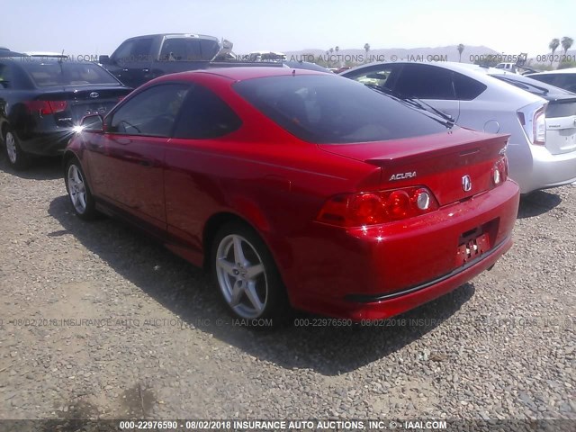 JH4DC530X6S016400 - 2006 ACURA RSX TYPE-S RED photo 3