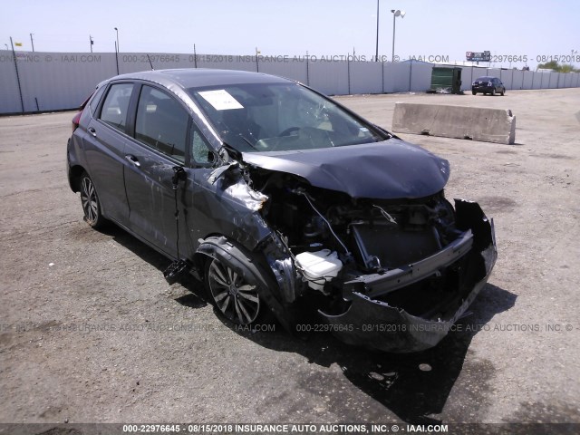 3HGGK5H85FM755958 - 2015 HONDA FIT EX/EXL GRAY photo 1