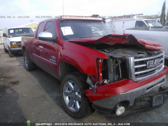 1GTR1VE01DZ227337 - 2013 GMC SIERRA C1500 SLE RED photo 1