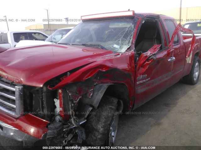 1GTR1VE01DZ227337 - 2013 GMC SIERRA C1500 SLE RED photo 6