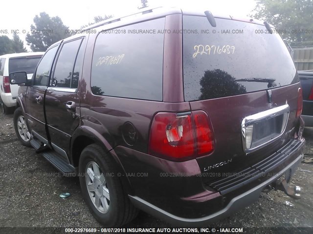 5LMFU28R03LJ25492 - 2003 LINCOLN NAVIGATOR BURGUNDY photo 3
