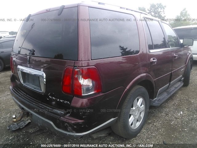5LMFU28R03LJ25492 - 2003 LINCOLN NAVIGATOR BURGUNDY photo 4