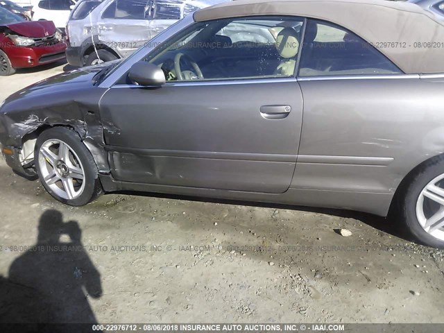 WAUDF48H47K023584 - 2007 AUDI A4 2.0T CABRIOLET QUATTRO TAN photo 6