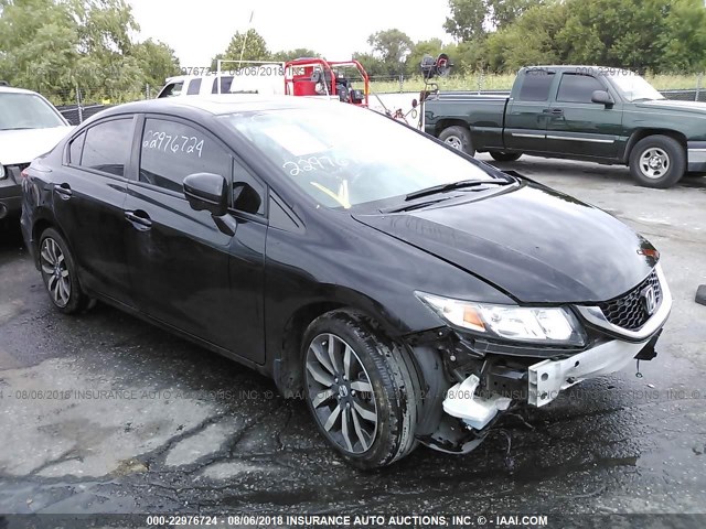 2HGFB2F97FH506548 - 2015 HONDA CIVIC EXL 黑色 照片 1