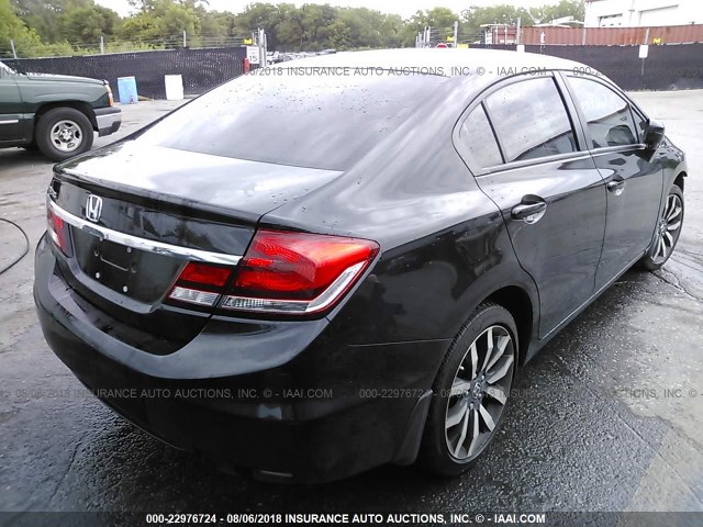 2HGFB2F97FH506548 - 2015 HONDA CIVIC EXL 黑色 照片 4