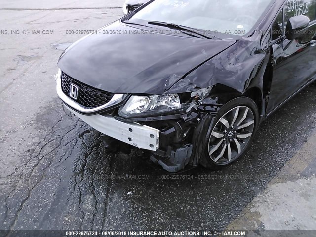 2HGFB2F97FH506548 - 2015 HONDA CIVIC EXL 黑色 照片 6