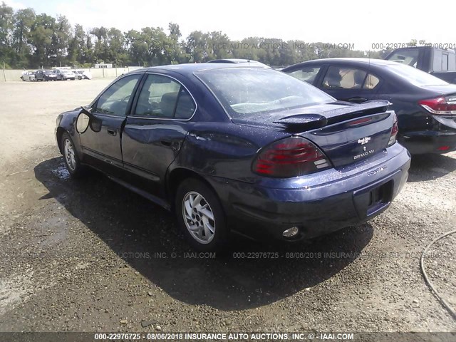 1G2NF52E84M575413 - 2004 PONTIAC GRAND AM SE1 Navy photo 3