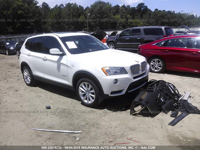 5UXWX9C56E0D37024 - 2014 BMW X3 XDRIVE28I WHITE photo 1