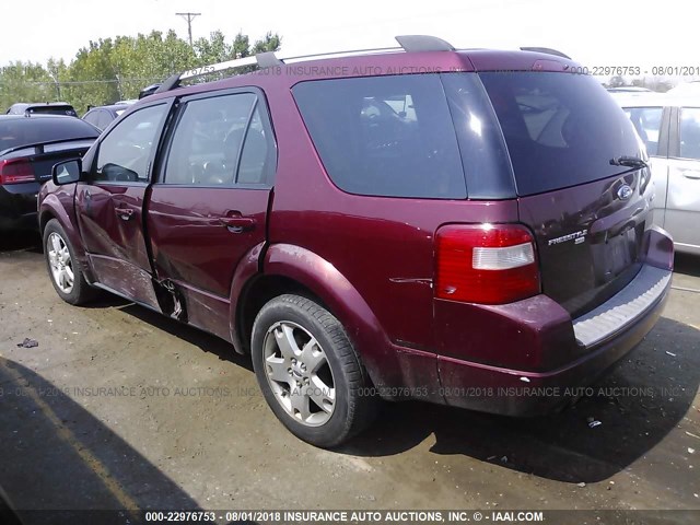 1FMZK06105GA13715 - 2005 FORD FREESTYLE LIMITED RED photo 3
