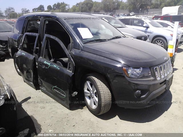 1C4NJCEAXGD615227 - 2016 JEEP COMPASS LATITUDE 黑色 照片 1