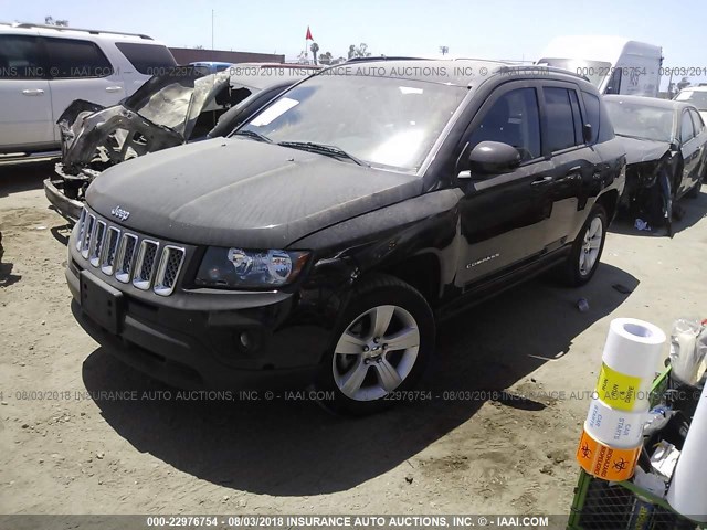 1C4NJCEAXGD615227 - 2016 JEEP COMPASS LATITUDE 黑色 照片 2