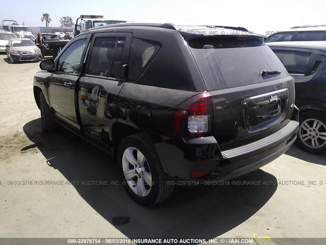 1C4NJCEAXGD615227 - 2016 JEEP COMPASS LATITUDE 黑色 照片 3