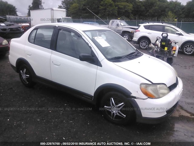 JTDBT123310199074 - 2001 TOYOTA ECHO WHITE photo 1