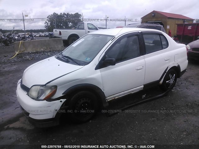 JTDBT123310199074 - 2001 TOYOTA ECHO WHITE photo 2