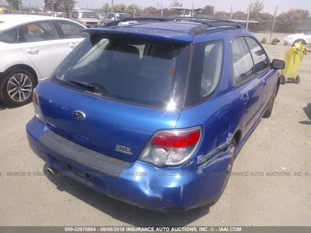 JF1GG79646G802759 - 2006 SUBARU IMPREZA WRX SPORT/LIMITED BLUE photo 4