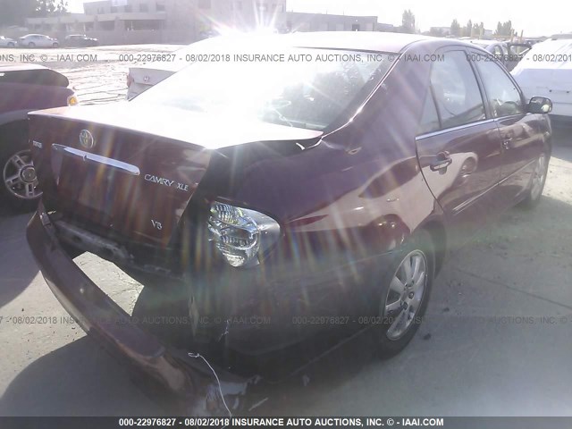 4T1BF30K82U028579 - 2002 TOYOTA CAMRY LE/XLE/SE Bordo foto 4