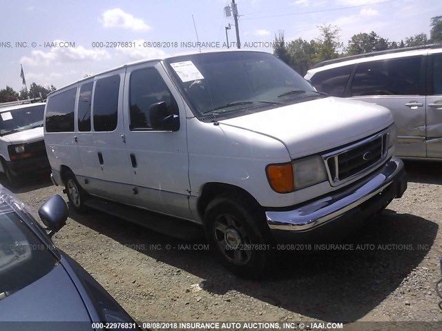 1FMRE11L34HA82333 - 2004 FORD ECONOLINE E150 WAGON WHITE photo 1