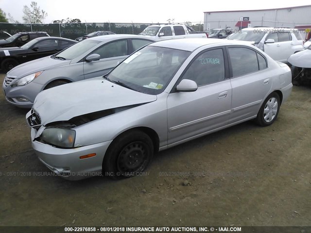 KMHDN46D46U225247 - 2006 HYUNDAI ELANTRA GLS/GT/LIMITED SILVER photo 2