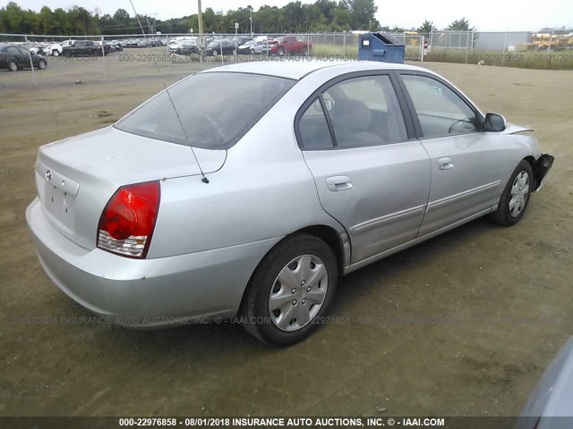 KMHDN46D46U225247 - 2006 HYUNDAI ELANTRA GLS/GT/LIMITED SILVER photo 4