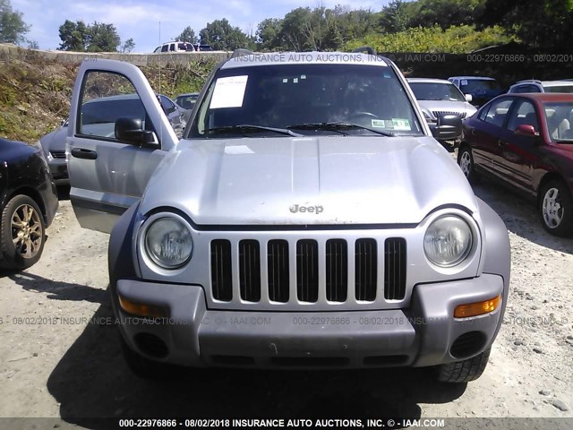 1J8GL48K83W608085 - 2003 JEEP LIBERTY SPORT/FREEDOM SILVER photo 6